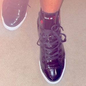 Converse sneakers unisex One of a kind Red Edition Patent Leather